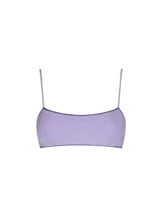 Woman lurex bralette beach top Sadie