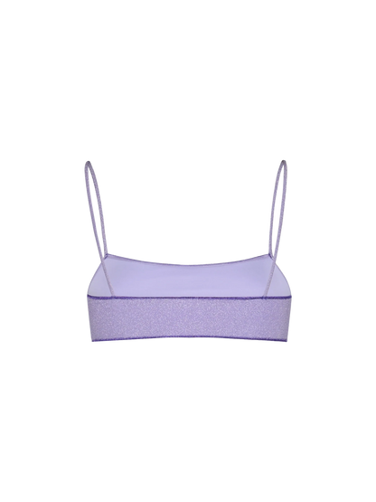 Woman lurex bralette beach top Sadie