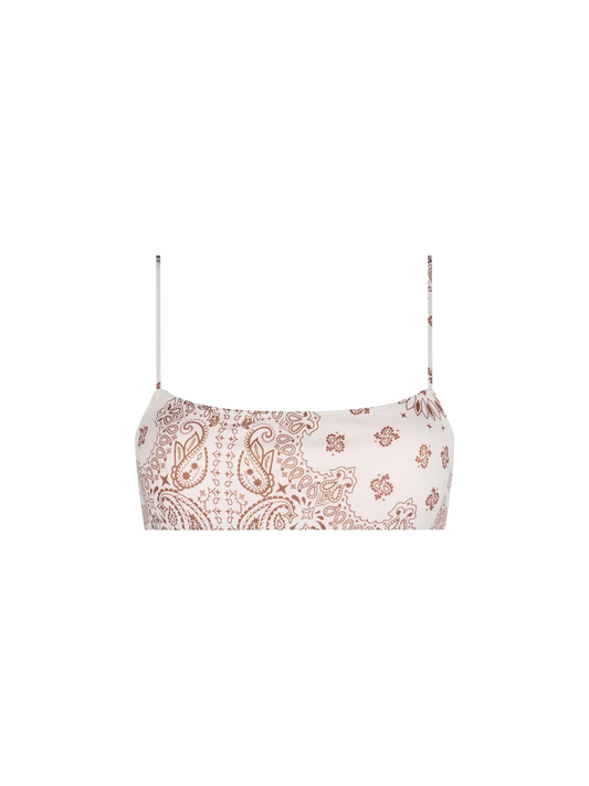 Woman bandanna bralette beach top Sadie