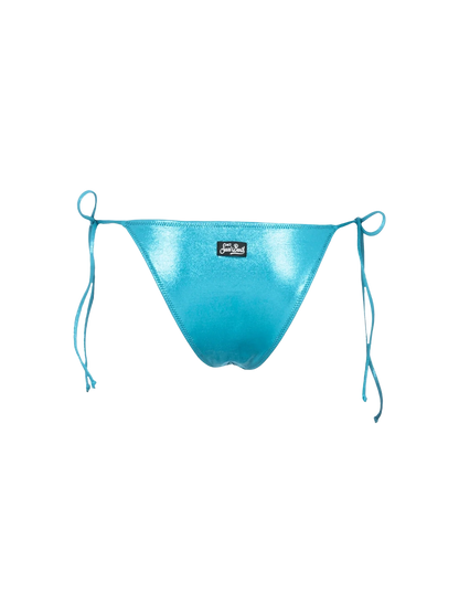 Woman lamina teal classic swim briefs Marielle