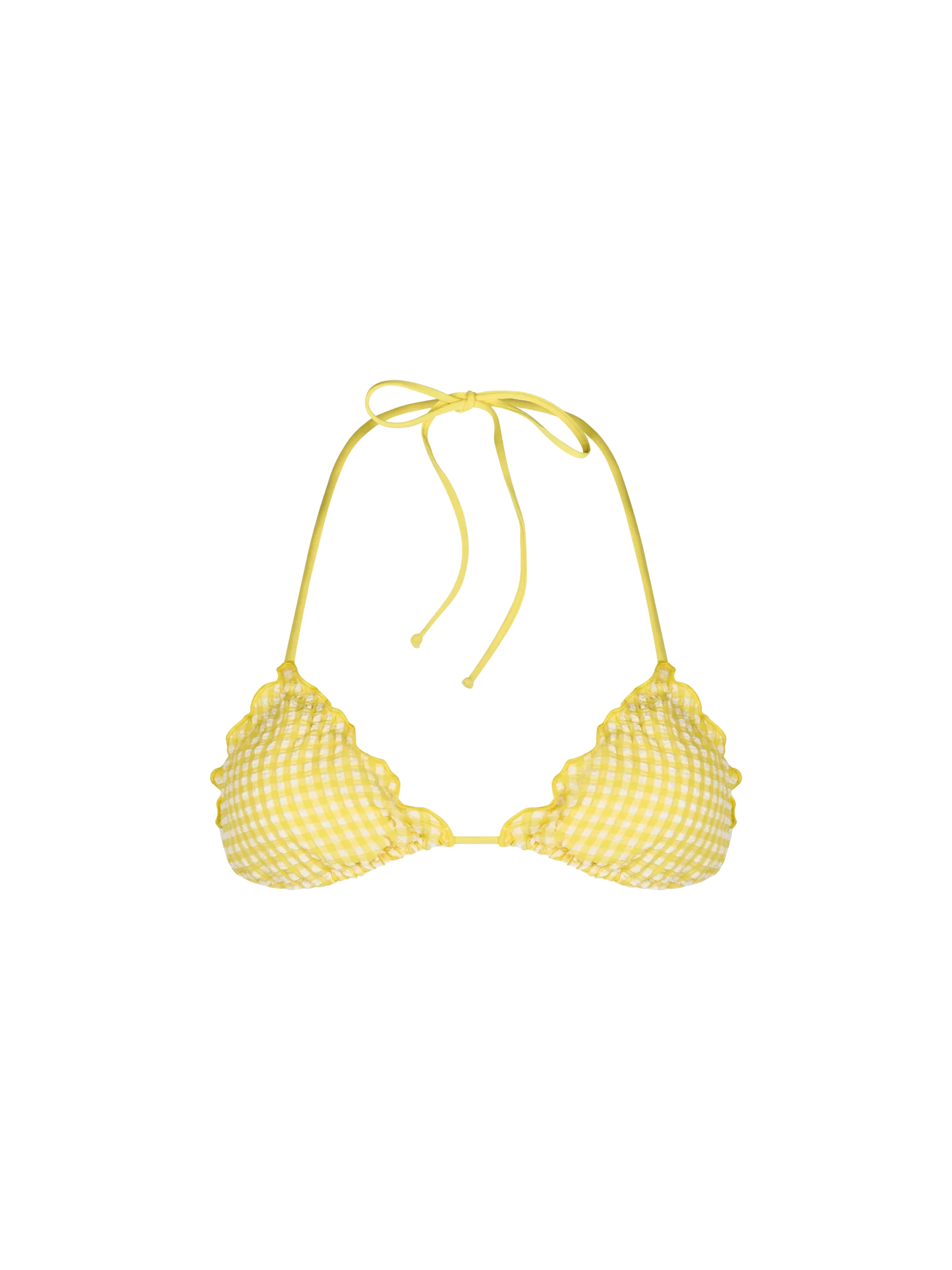 Woman seersucker classic triangle beach top Sagittarius