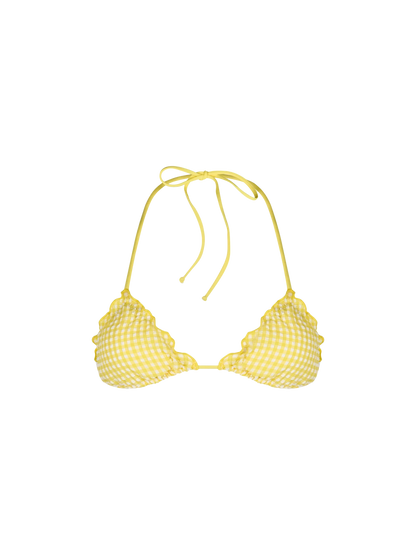 Woman seersucker classic triangle beach top Sagittarius