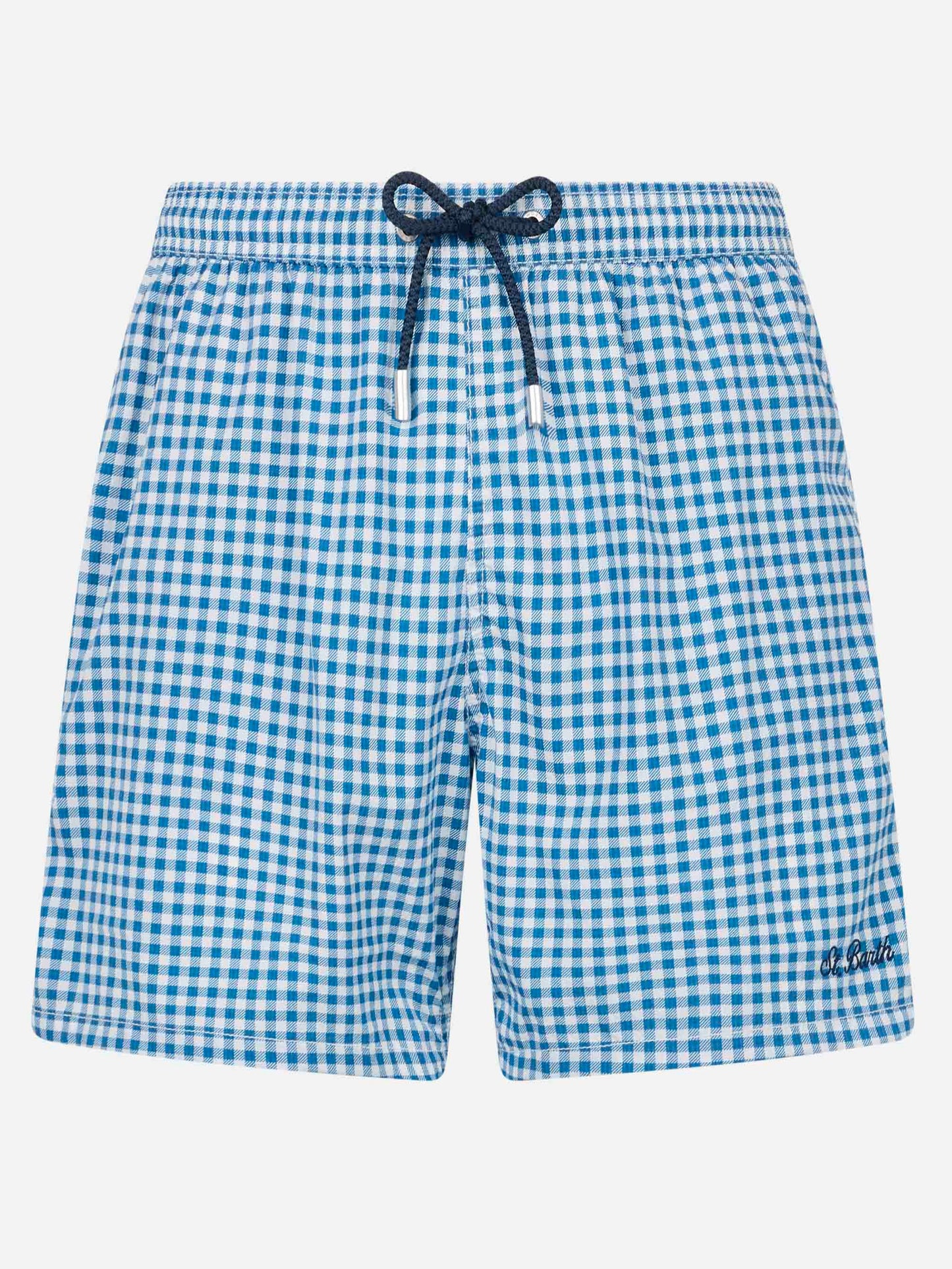 Seersucker gingham classic light swim shorts Patmos