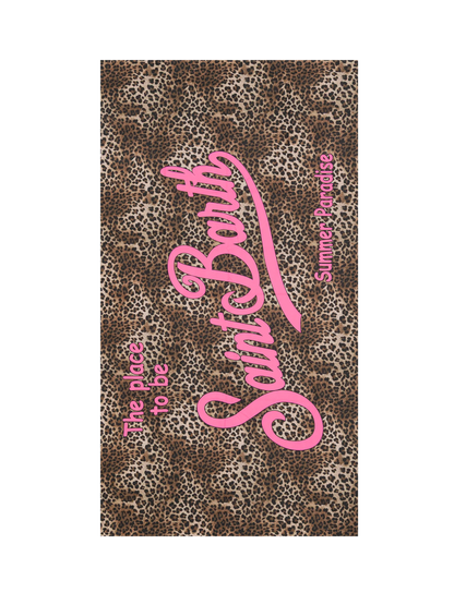 Microfiber beach towel Aidan with animalier print