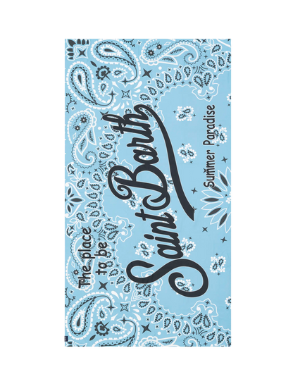 Microfiber beach towel Aidan with bandanna print