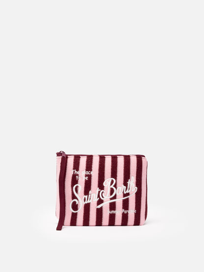 Aline striped embossed terry pochette - MC2 Saint Barth