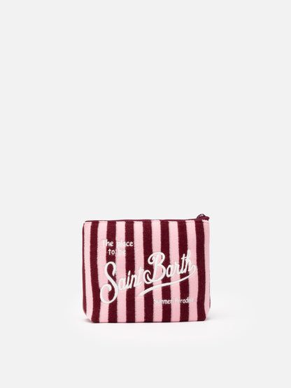 Aline striped embossed terry pochette - MC2 Saint Barth