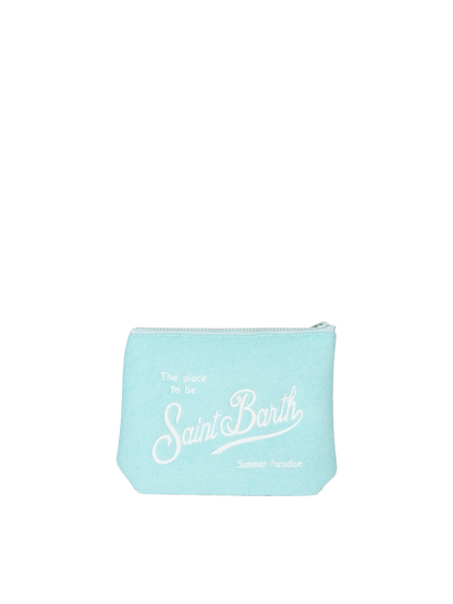 Aline water green embossed terry pochette - MC2 Saint Barth