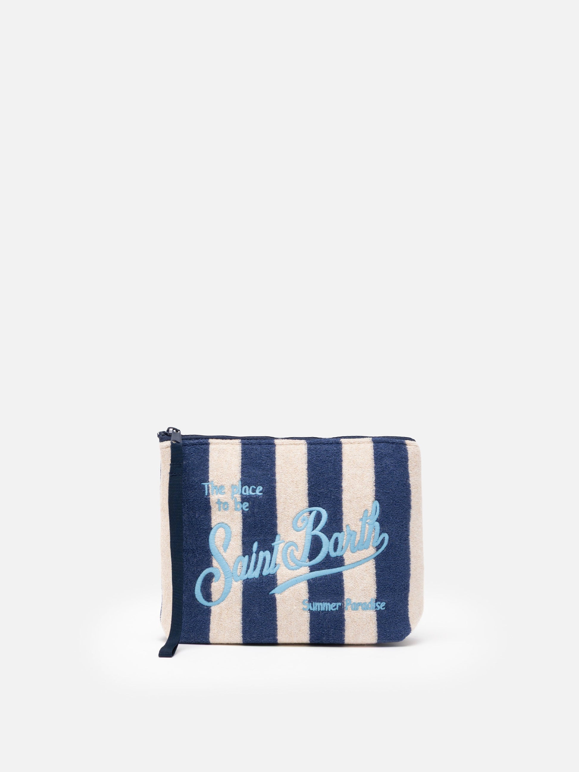 Aline striped embossed terry pochette - MC2 Saint Barth