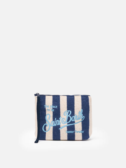 Aline striped embossed terry pochette - MC2 Saint Barth