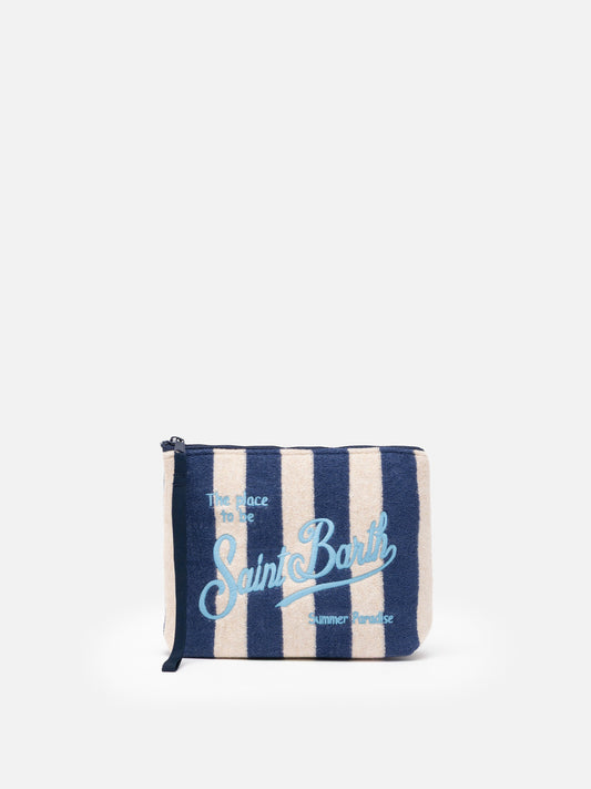 Aline striped embossed terry pochette - MC2 Saint Barth