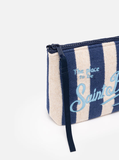 Aline striped embossed terry pochette - MC2 Saint Barth