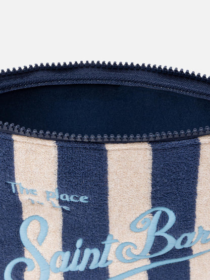 Aline striped embossed terry pochette - MC2 Saint Barth