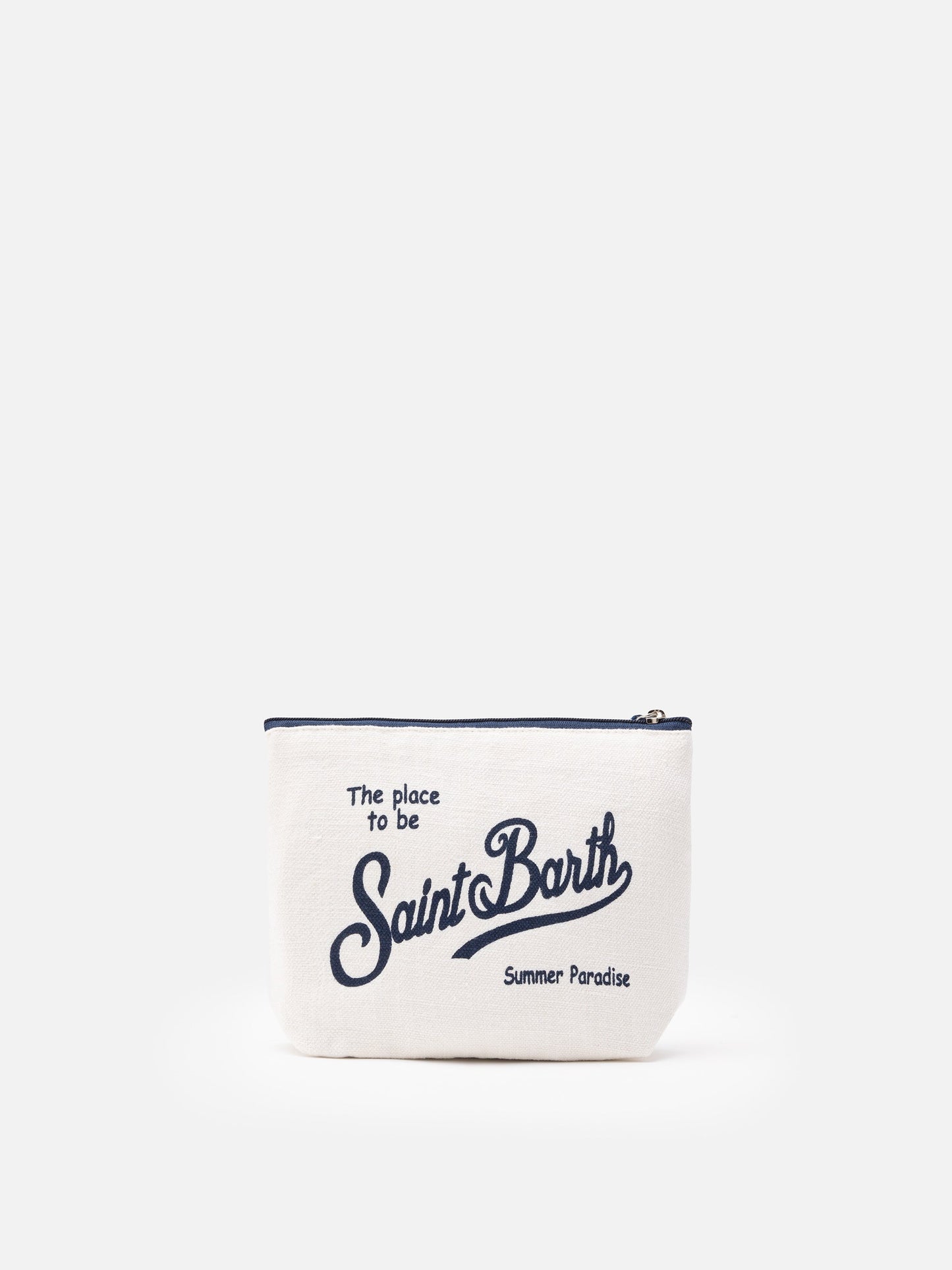 Aline off-white linen pochette - MC2 Saint Barth