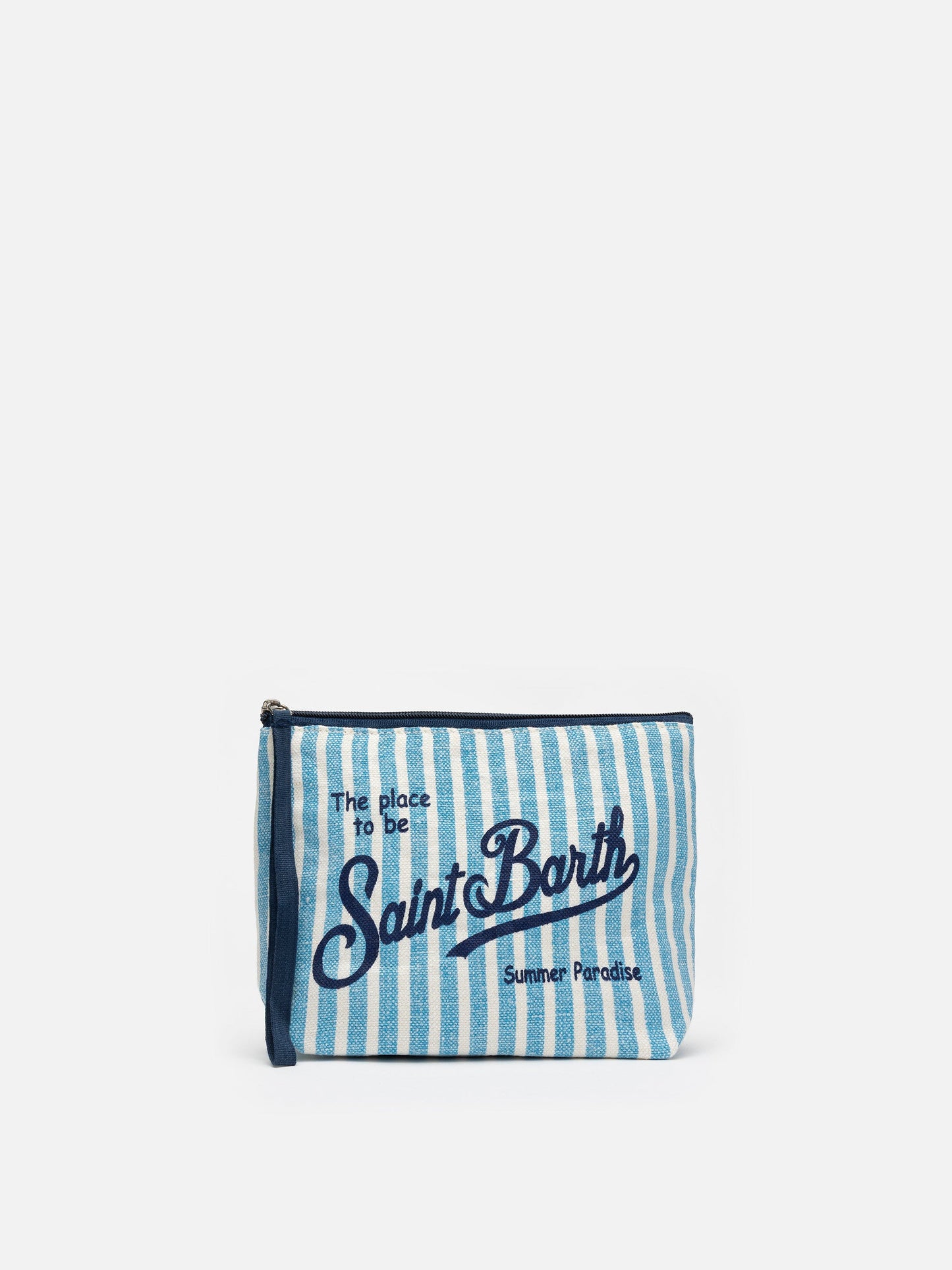 Pochette Aline in lino a righe
