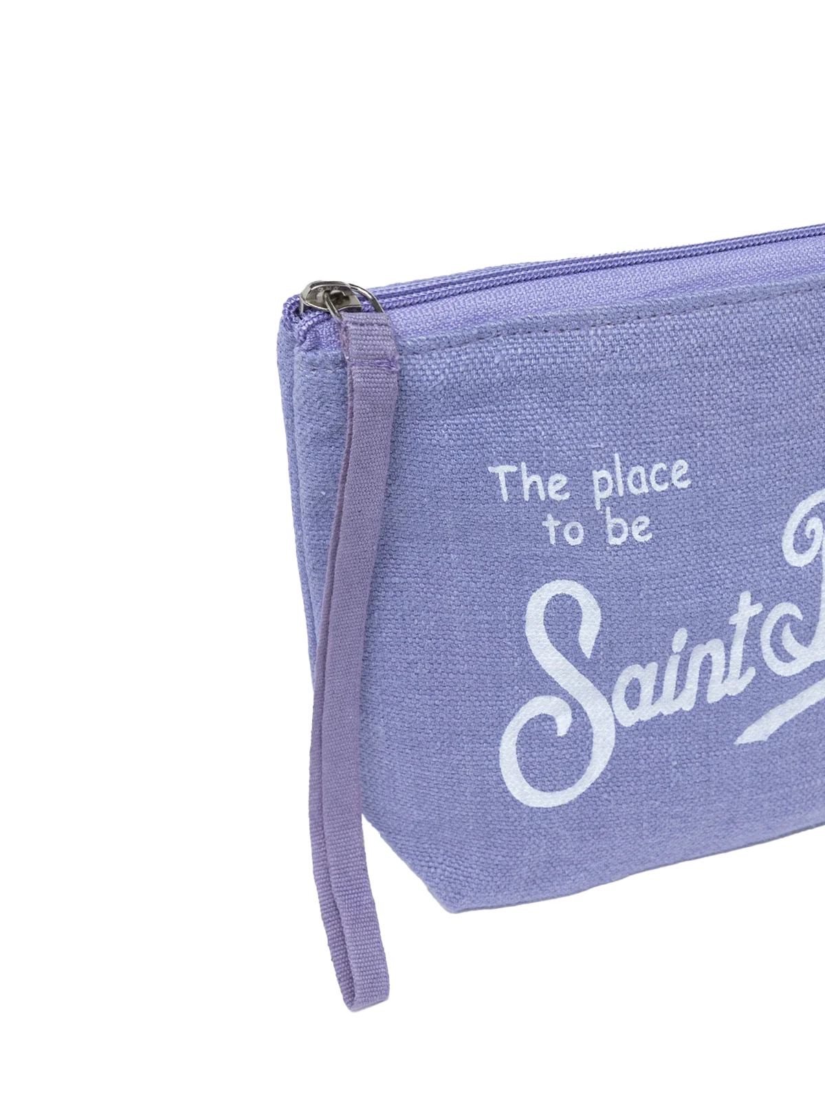 Aline lilac linen pochette - MC2 Saint Barth