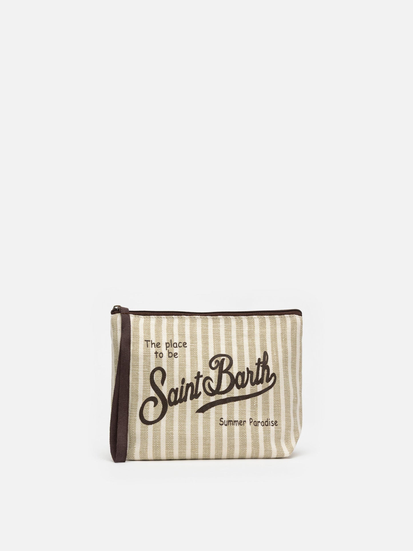 Pochette Aline in lino a righe