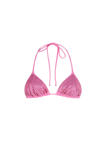 Woman triangle top swimsuit Annabelle with rhinestones