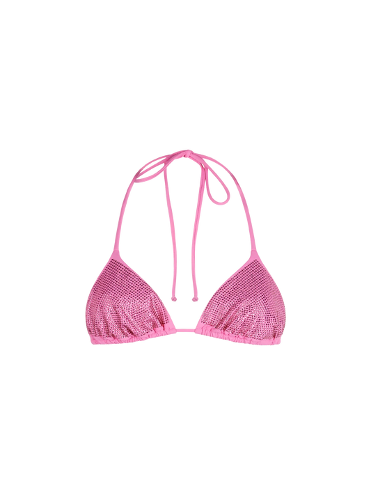 Woman triangle top swimsuit Annabelle with rhinestones