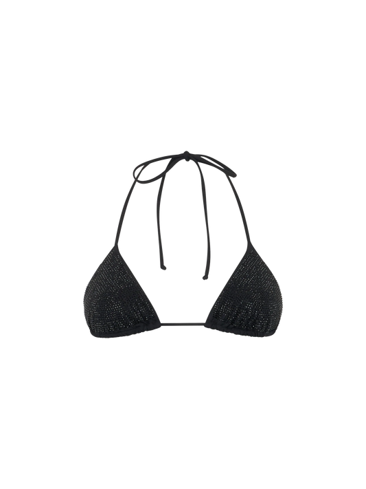 Woman triangle top swimsuit Annabelle with rhinestones