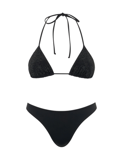 Woman triangle bikini Annabelle Virgo with rhinestones
