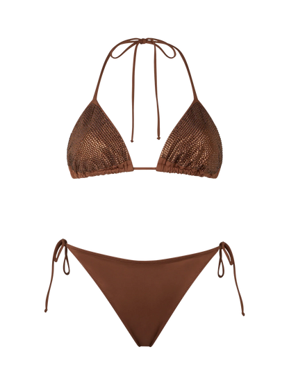 Woman triangle bikini Annabelle Virgo with rhinestones