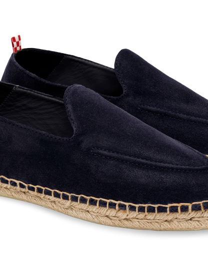 Navy blue suede Armand espadrilles