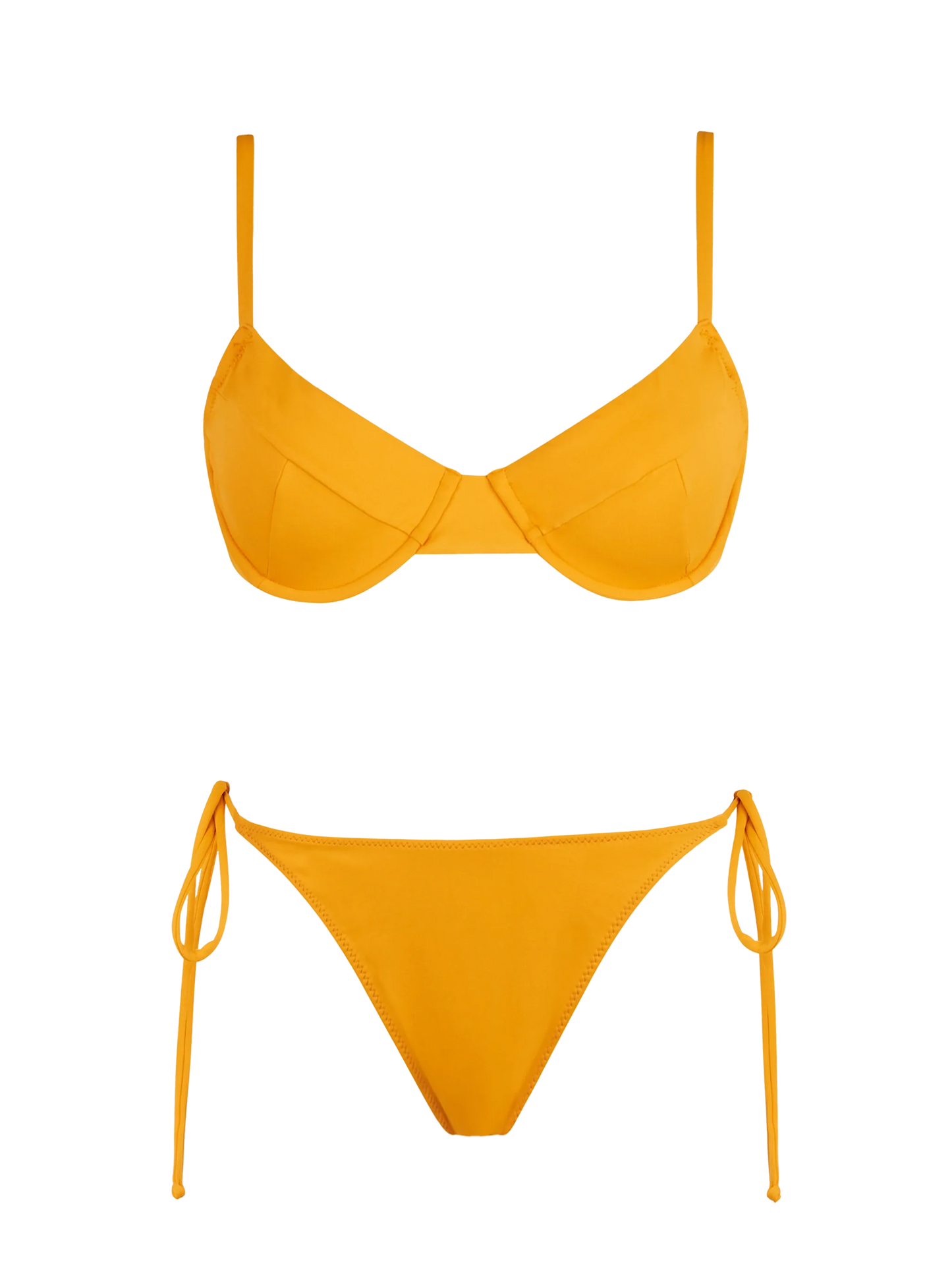 Woman ochre underwired bralette bikini Bea Marielle