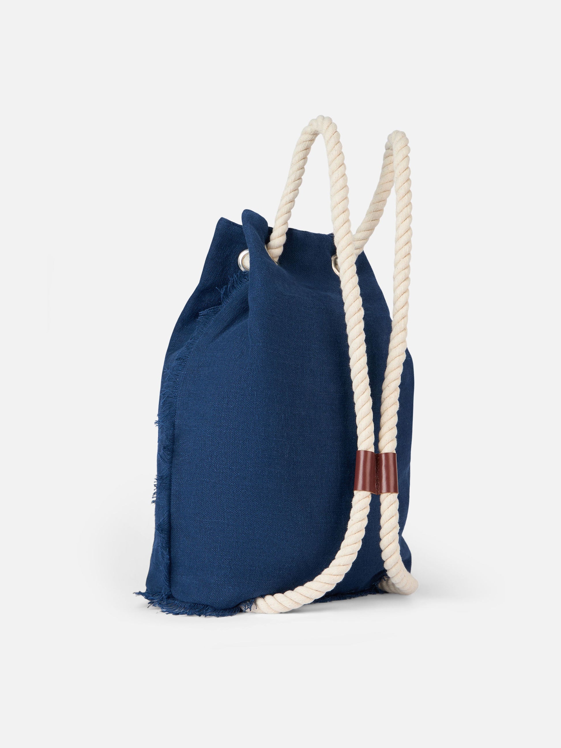 Blue boat linen backpack - MC2 Saint Barth