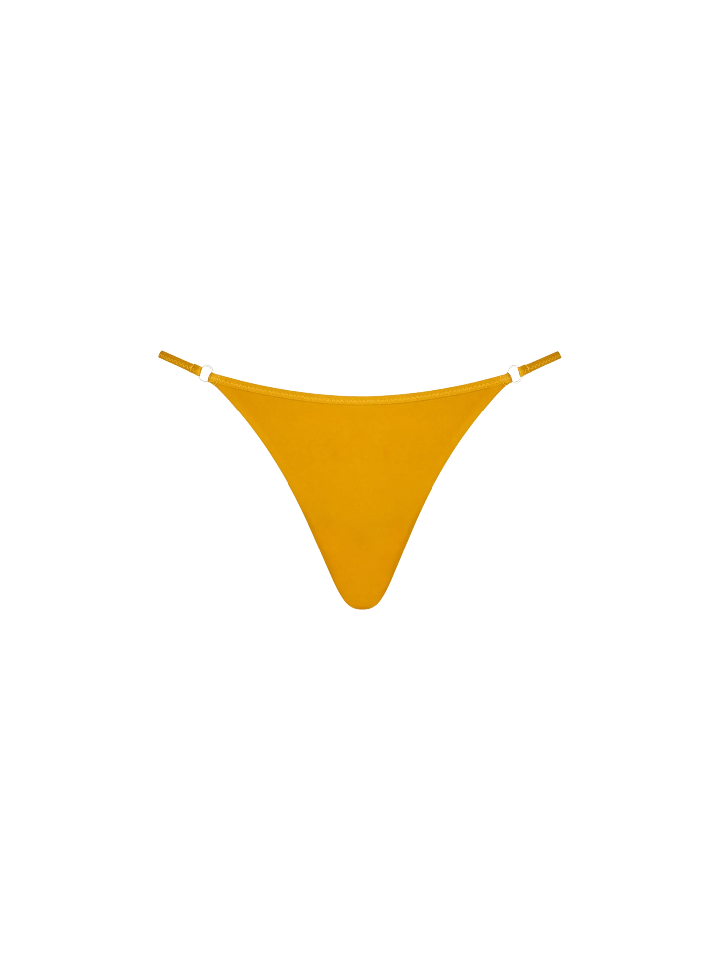 Woman ochre yellow cheeky swim briefs Jodene