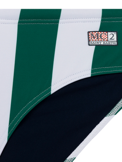 Swim briefs Cayo with striped print