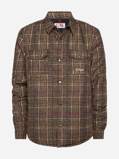 Technic fabric overshirt Chalet with Prince of Wales print