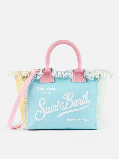 Multicolor patch cotton canvas Colette handbag - MC2 Saint Barth