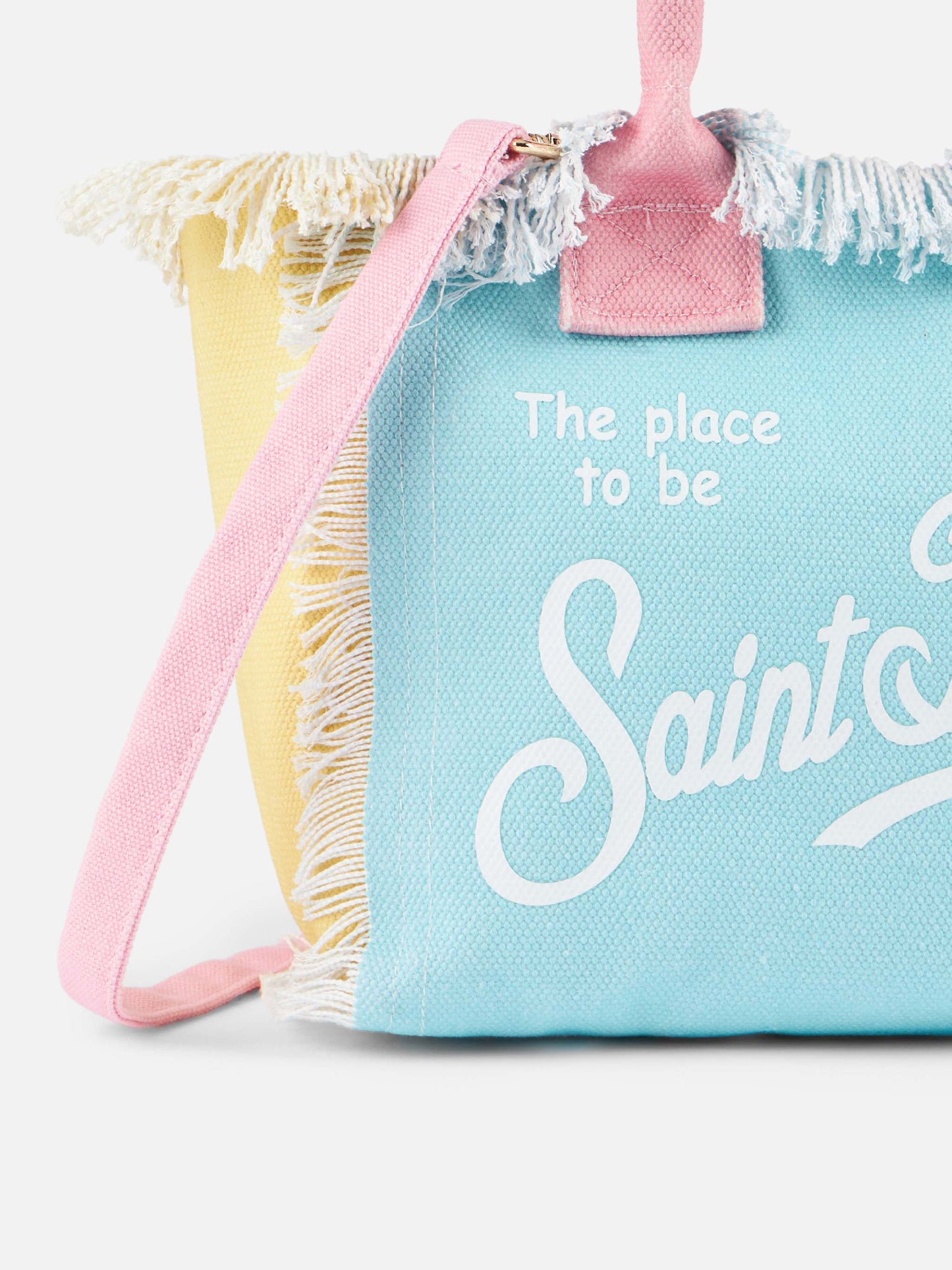 Multicolor patch cotton canvas Colette handbag - MC2 Saint Barth