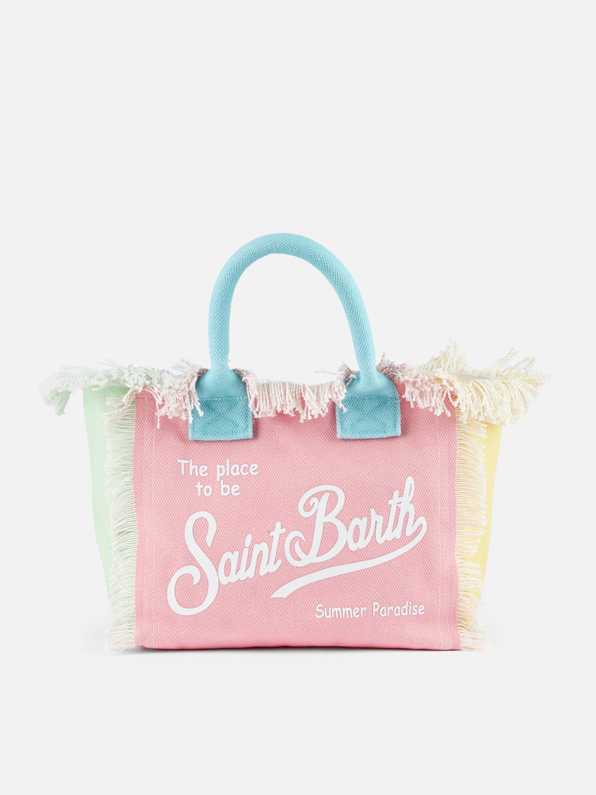 Multicolor patch cotton canvas Colette handbag - MC2 Saint Barth