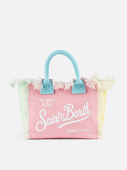 Multicolor patch cotton canvas Colette handbag - MC2 Saint Barth