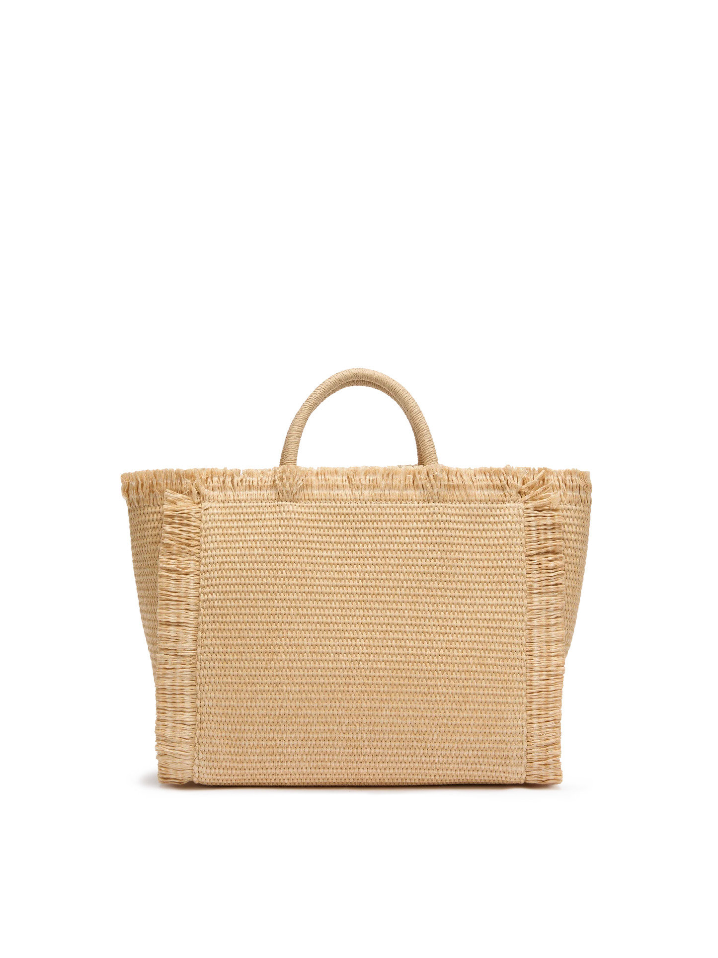 Colette Straw effect handbag with emboidered small logo - MC2 Saint Barth