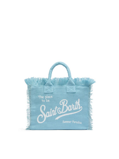 Colette linen light blue handbag - MC2 Saint Barth