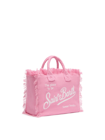 Colette linen pink handbag - MC2 Saint Barth
