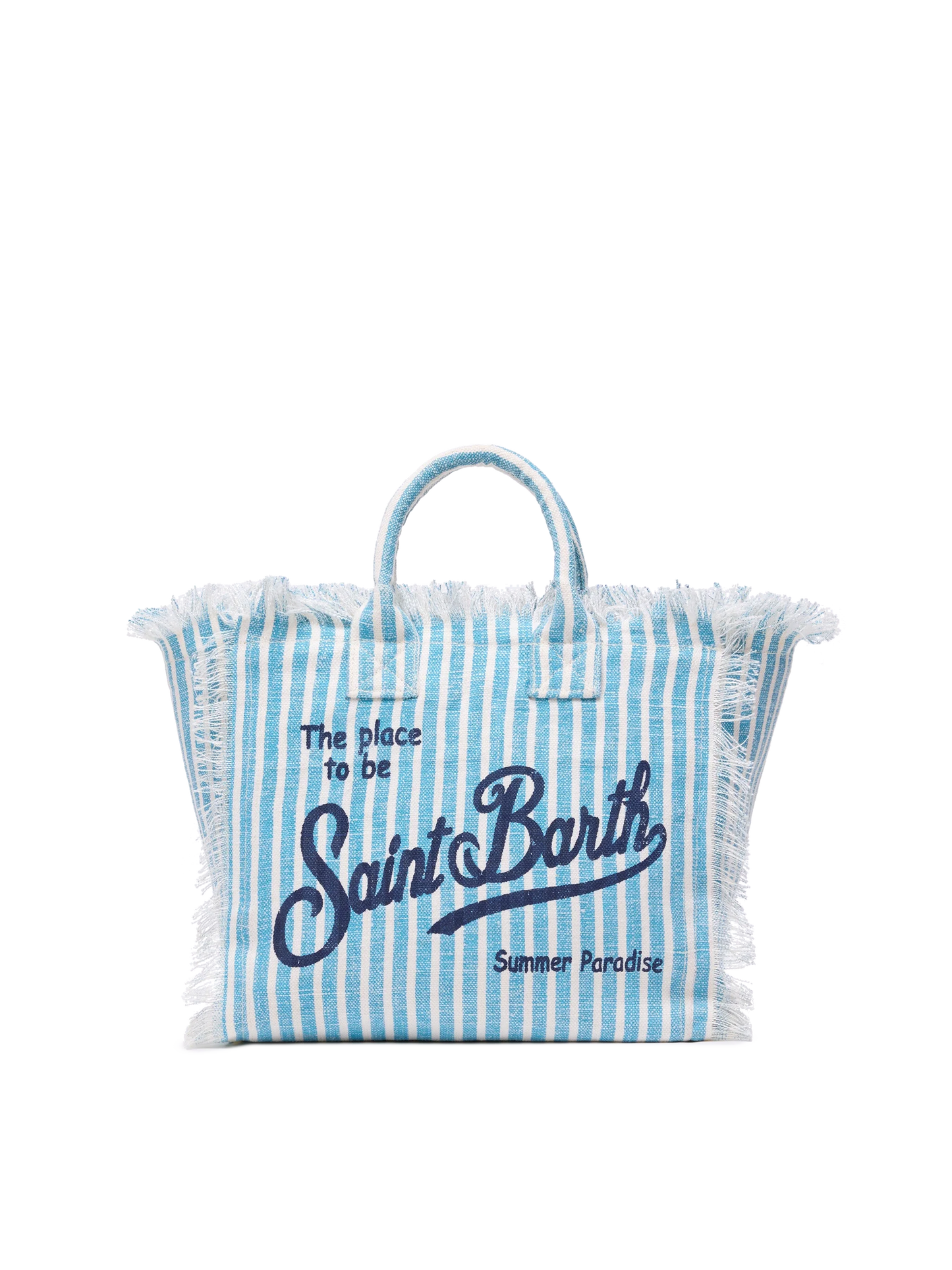 Colette linen handbag with striped print - MC2 Saint Barth