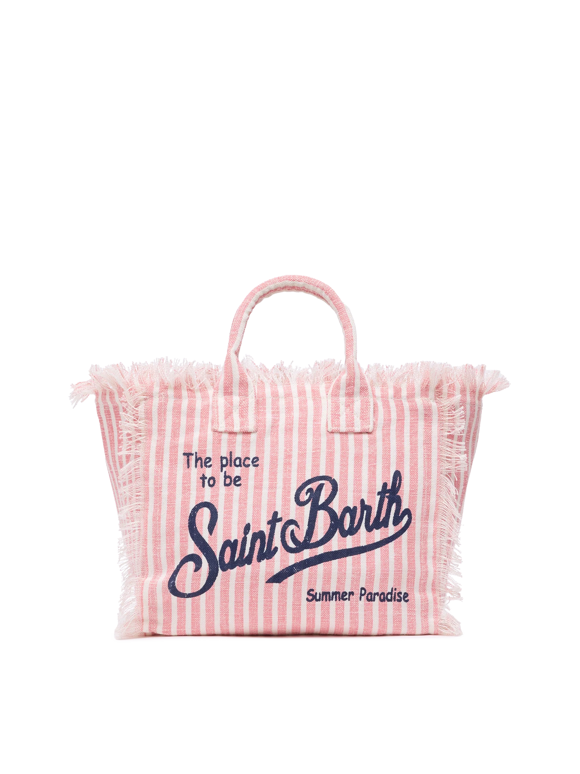 Colette linen handbag with striped print - MC2 Saint Barth