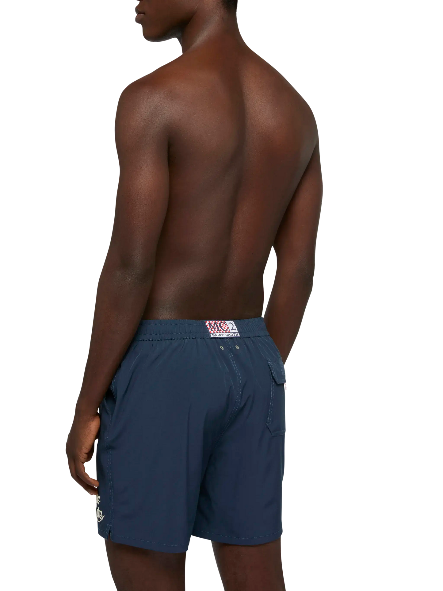 Navy blue Comfort swim shorts  with Sapore di Mare embroidery | SAPORE DI MARE SPECIAL EDITION