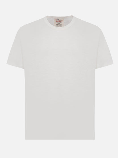 White linen jersey t-shirt Ecstasea