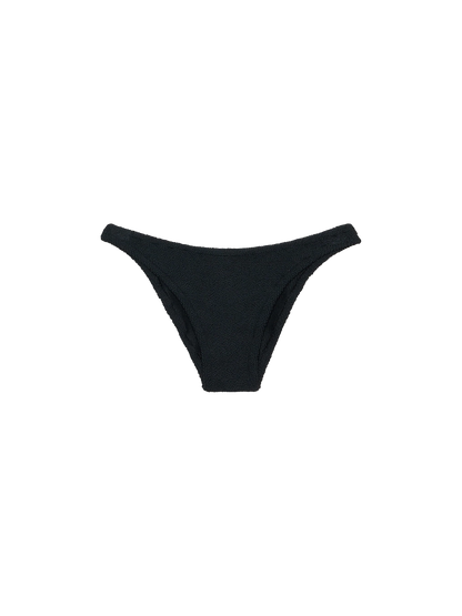 Woman black classic crinkle swim briefs Elise