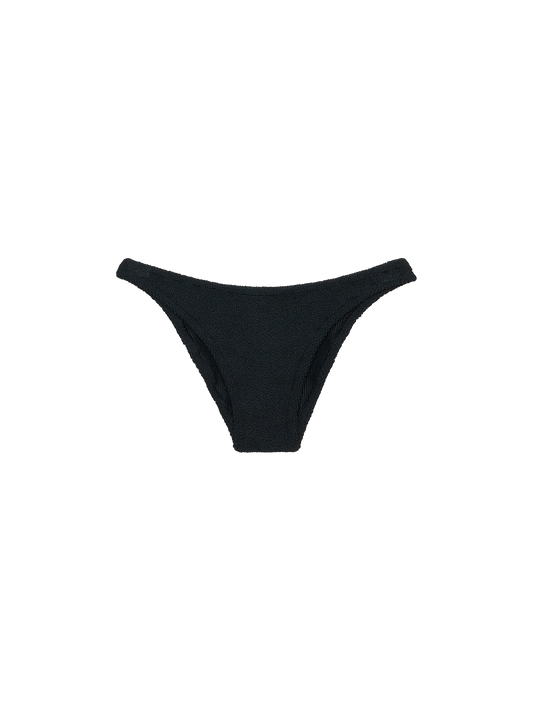 Woman black classic crinkle swim briefs Elise