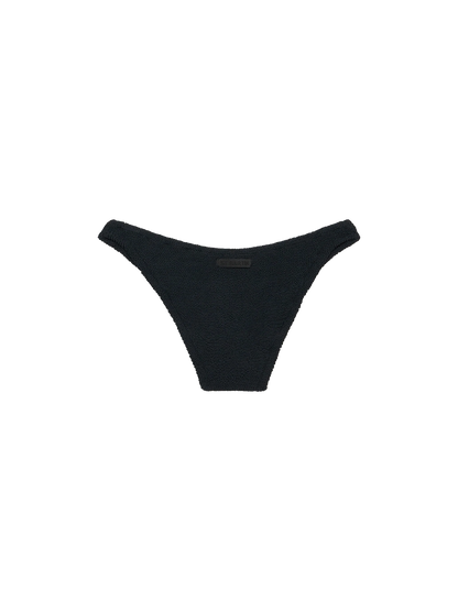 Woman black classic crinkle swim briefs Elise