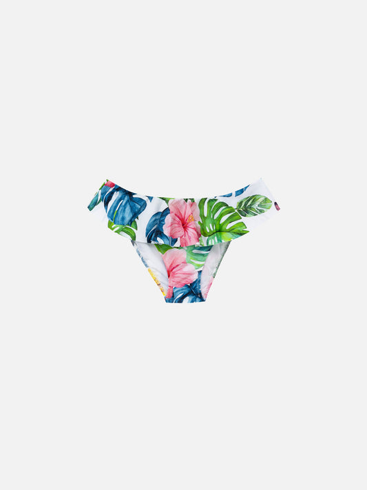 Swim briefs Fanny with tropical print