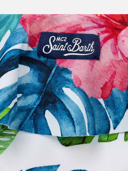Swim briefs Fanny with tropical print