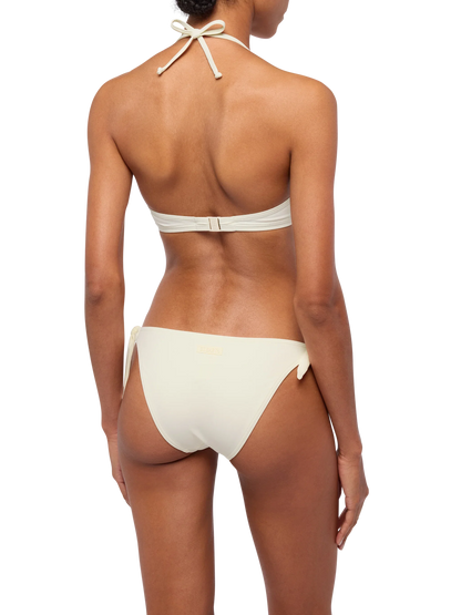 Yali cream classic swim briefs - Gaia cream triangle bralette top