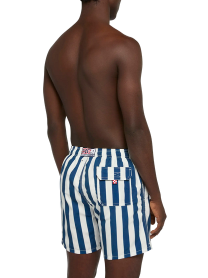 Mid-length Gustavia swim-shorts with Sapore di Mare embroidery | SAPORE DI MARE SPECIAL EDITION